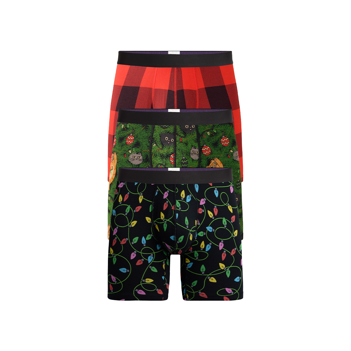 Boxer Brief 3-Pack | Meowy Christmas Pack