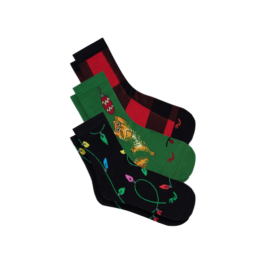 Quarter Sock 3-Pack | Meowy Christmas Pack