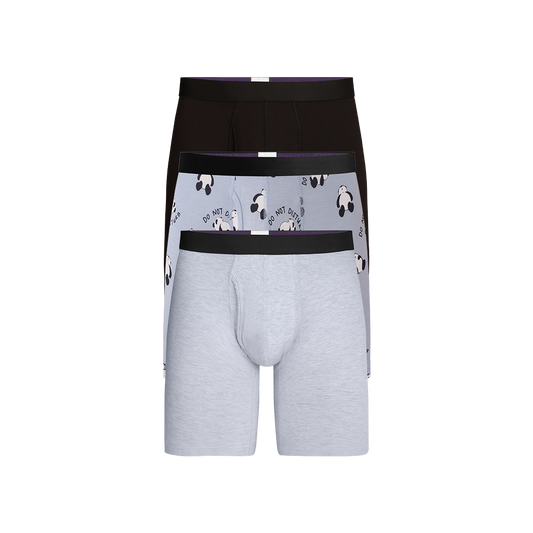 Long Boxer Brief w/ Fly 3-Pack | Do Not Disturb Pack