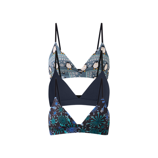 FeelFree Triangle Bralette 3-Pack | Winterful Life Pack