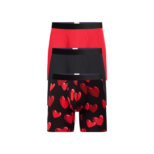 UltraModal™ Core Boxer Brief w/ Fly 3-Pack | Floating Hearts Pack