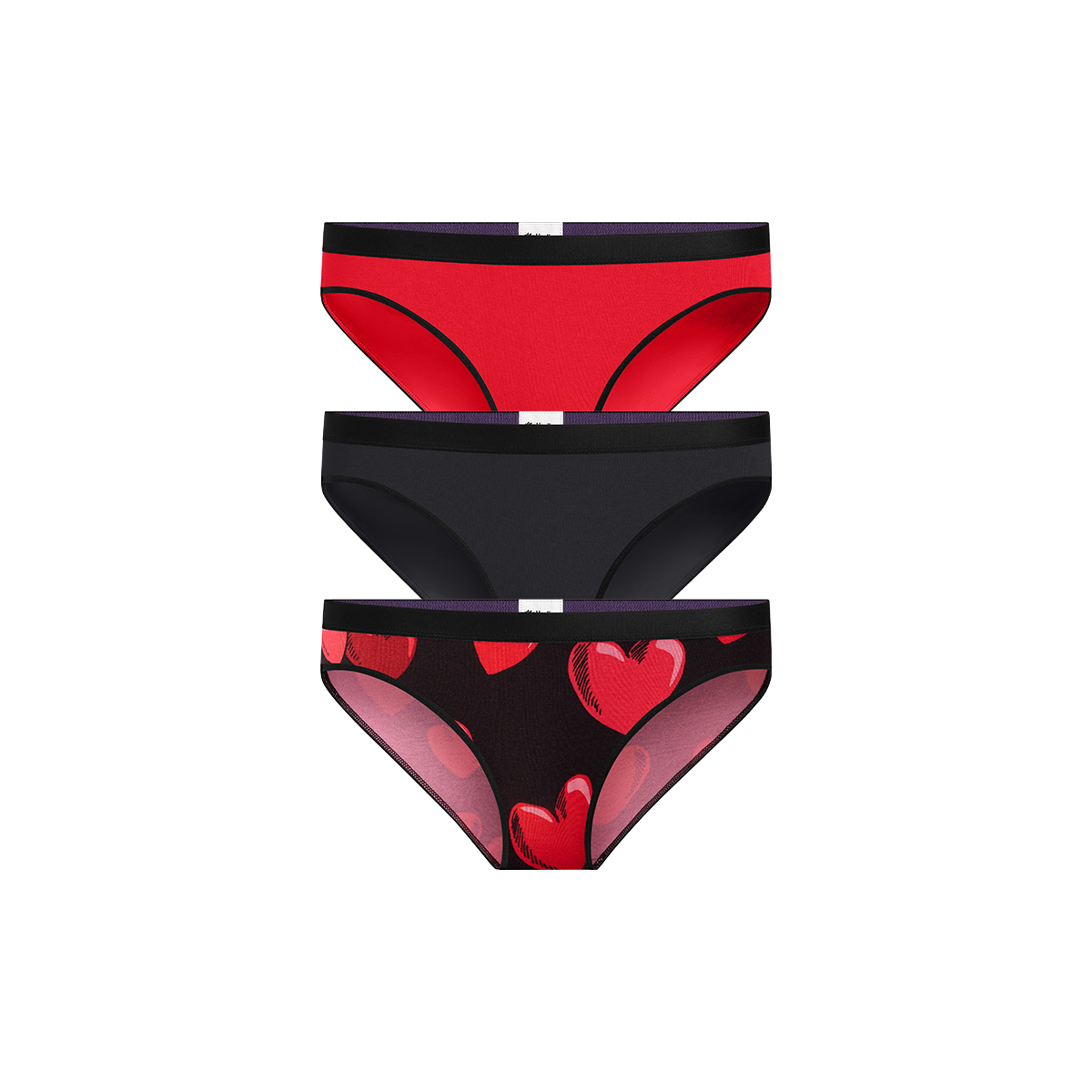 UltraModal™ Core Bikini 3-Pack | Floating Hearts Pack