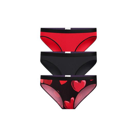 UltraModal™ Core Bikini 3-Pack | Floating Hearts Pack