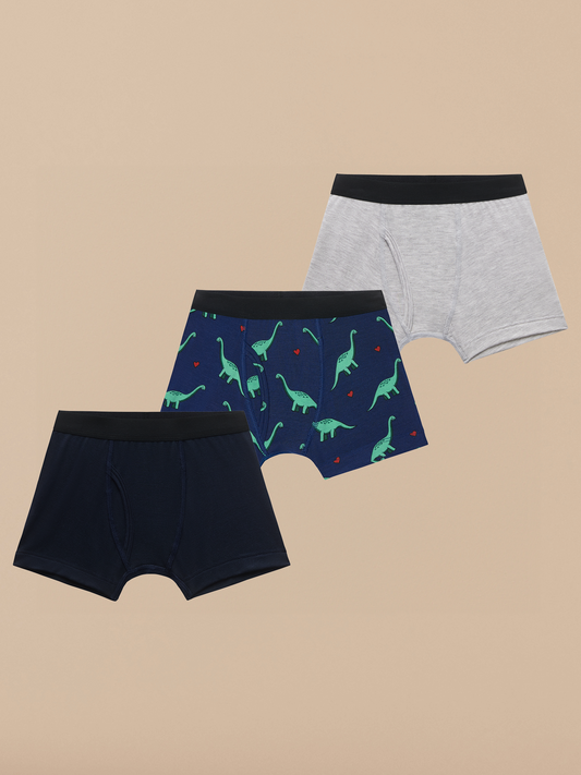 UltraModal™ Core Boys Boxer Brief 3-Pack | Dino Pack