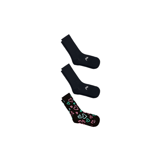 UltraModal™ Crew Sock 3-Pack | Electric Hearts Pack