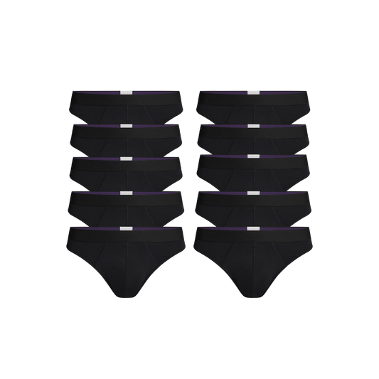 Pouch Front Thong 10-Pack | Black