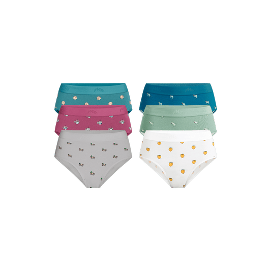 Stretch Cotton High-Waisted Brief 6-Pack | Cotton Adventurous Pack