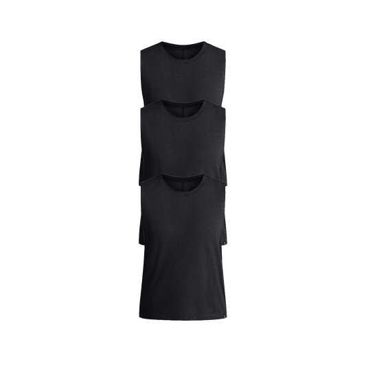 Women's Daily Sleeveless Tee 3-Pack | Black