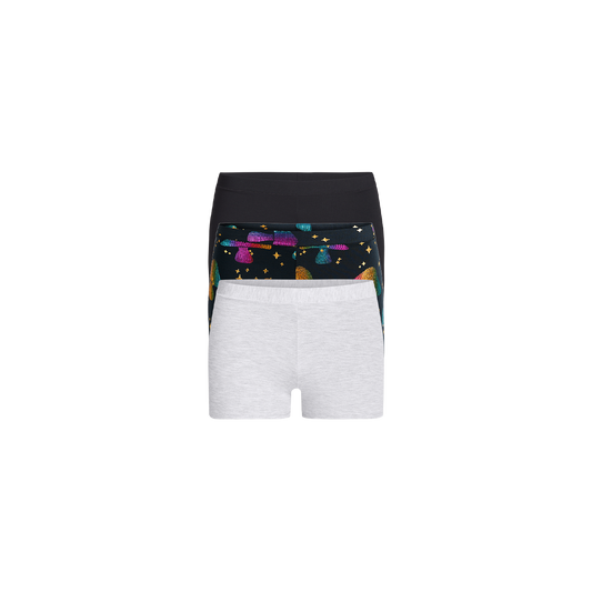 UltraModal™ FeelFree Boyshort 3-Pack | Disco Shrooms Pack