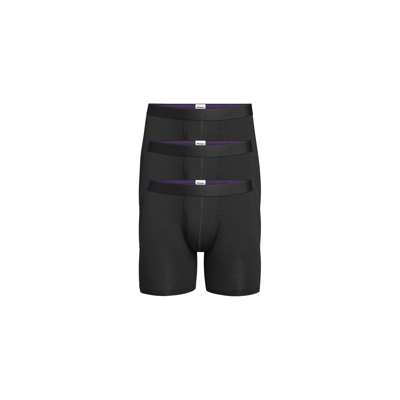 Boxer Brief w/ Fly 3-Pack | Black