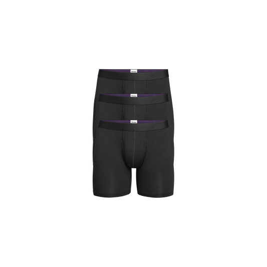 Boxer Brief w/ Fly 3-Pack | Black