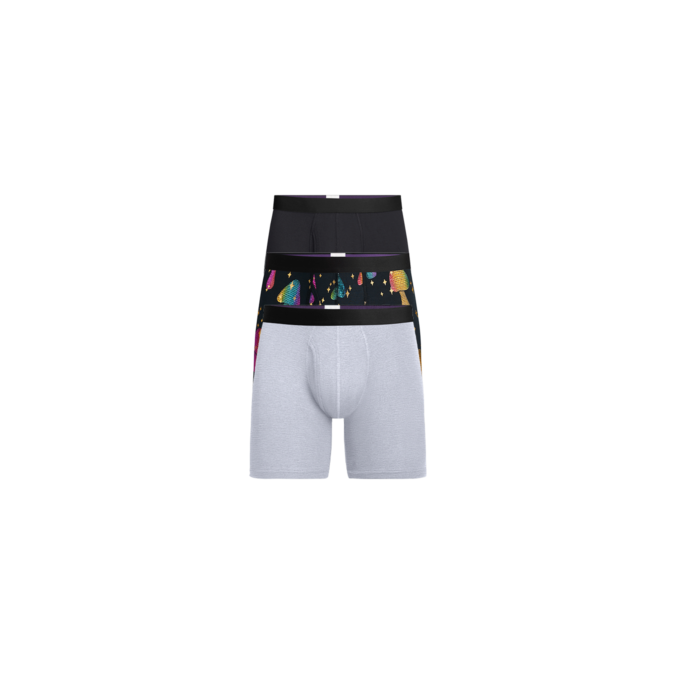 Boxer Brief w/ Fly 3-Pack | Disco Shrooms Pack