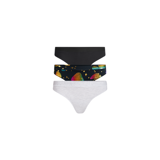 UltraModal™ FeelFree Thong 3-Pack | Disco Shrooms Pack