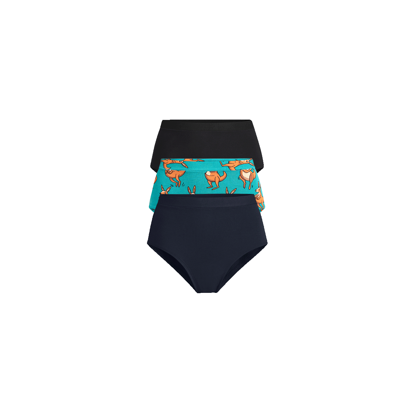 FeelFree High-Waisted Cheeky 3-Pack | Ready to Roo-mble Pack