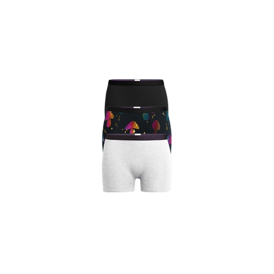 UltraModal™ Core Boyshort 3-Pack | Disco Shrooms Pack