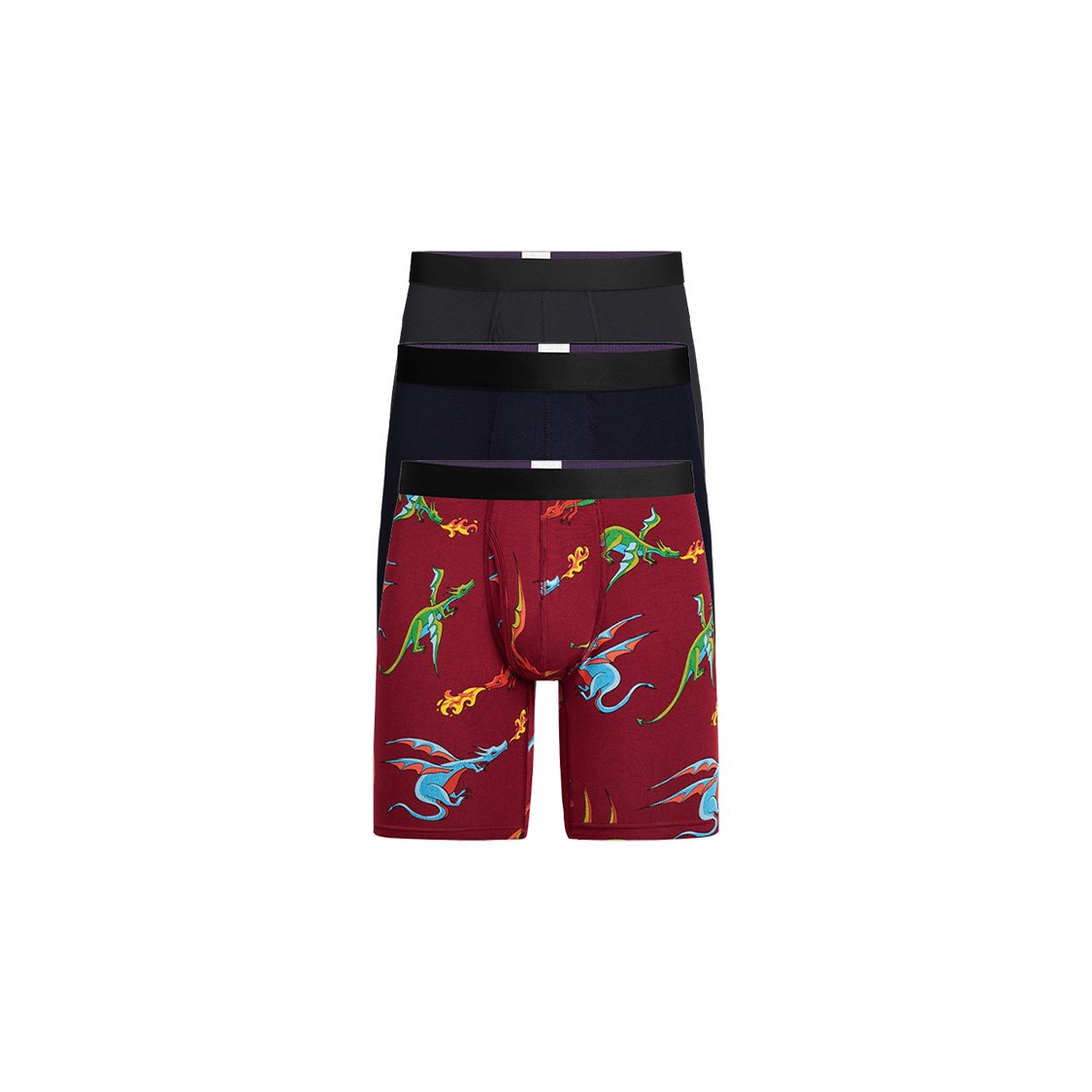 Long Boxer Brief w/ Fly 3-Pack | Fired Up Pack