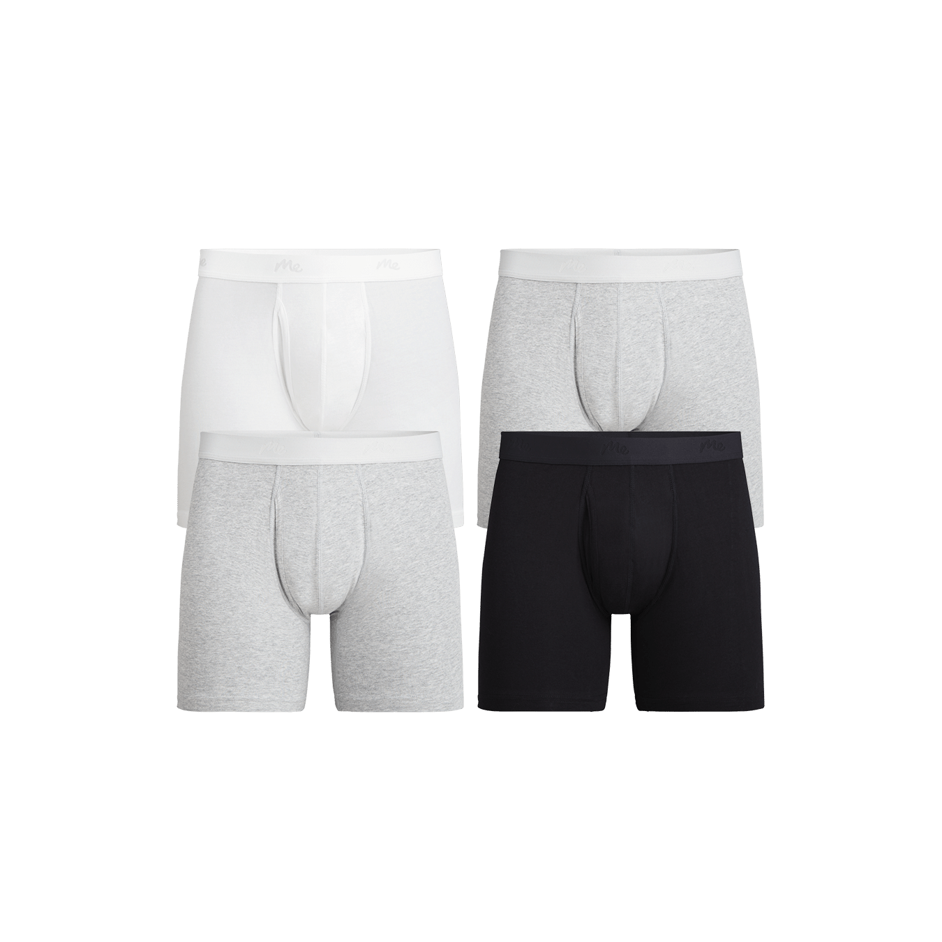 Stretch Cotton Boxer Brief w/ Fly 4-Pack | Cotton Classic Pack