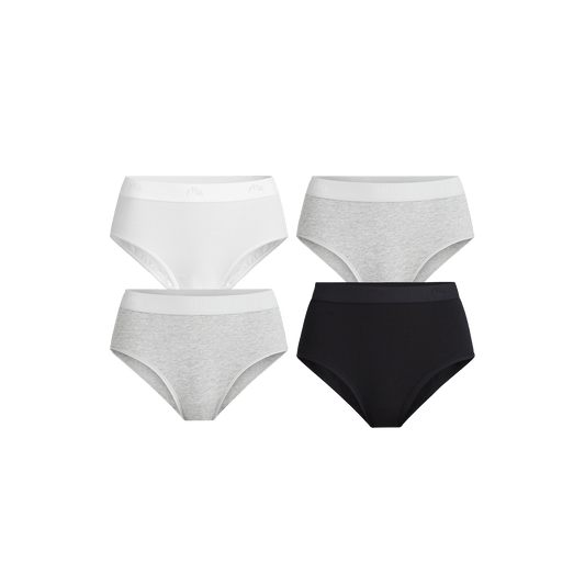 Stretch Cotton High-Waisted Brief 4-Pack | Cotton Classic Pack