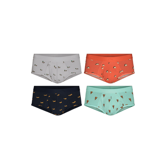 Stretch Cotton Brief w/ Fly 4-Pack | Cotton Adventurous Pack