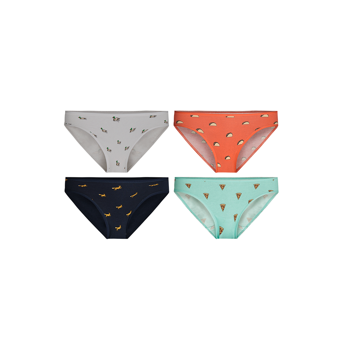 Stretch Cotton Bikini 4-Pack | Cotton Adventurous Pack