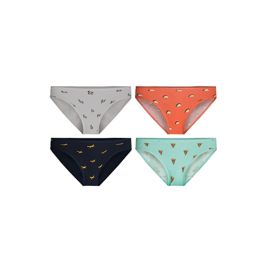 Stretch Cotton Bikini 4-Pack | Cotton Adventurous Pack