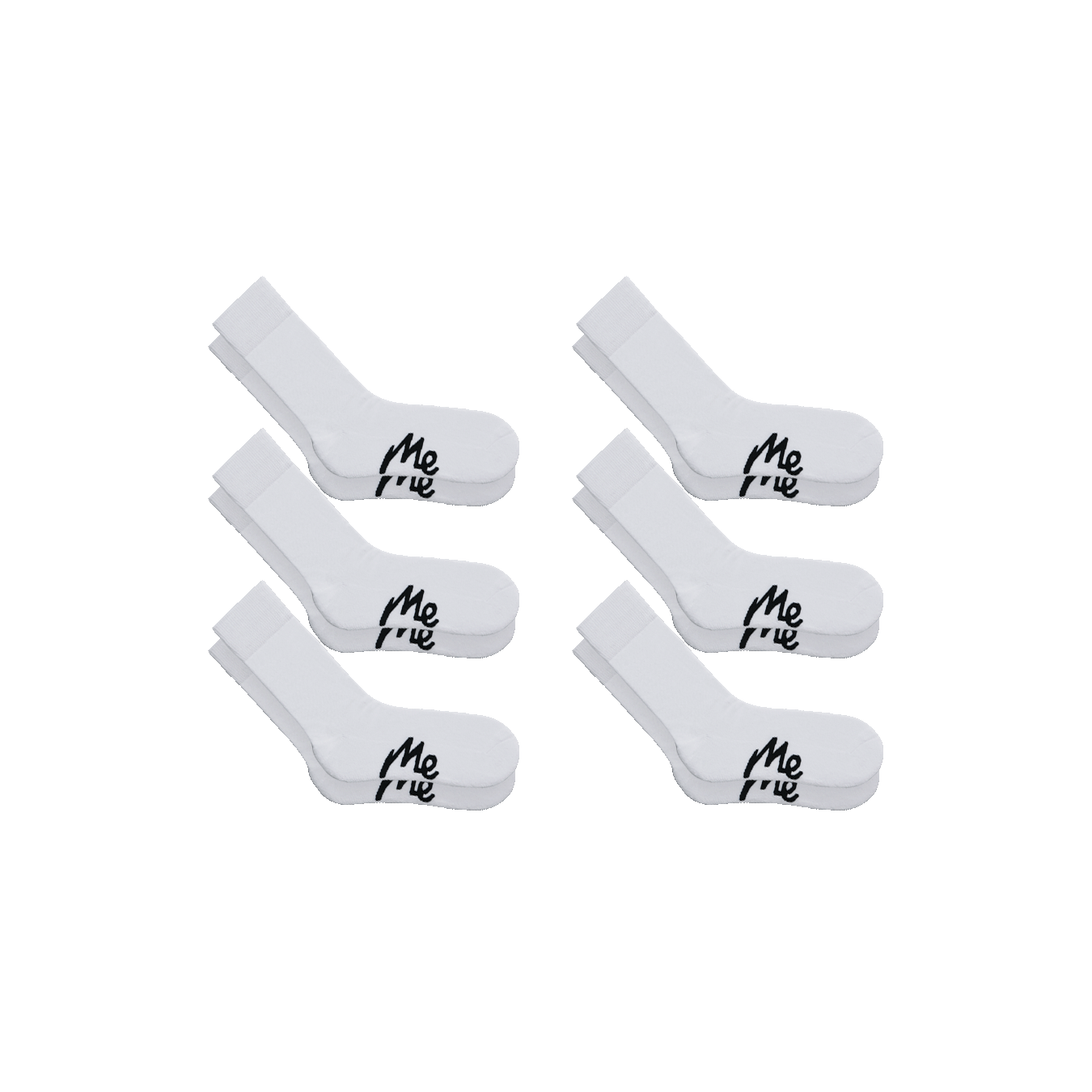 Crew Sock 6-Pack | White