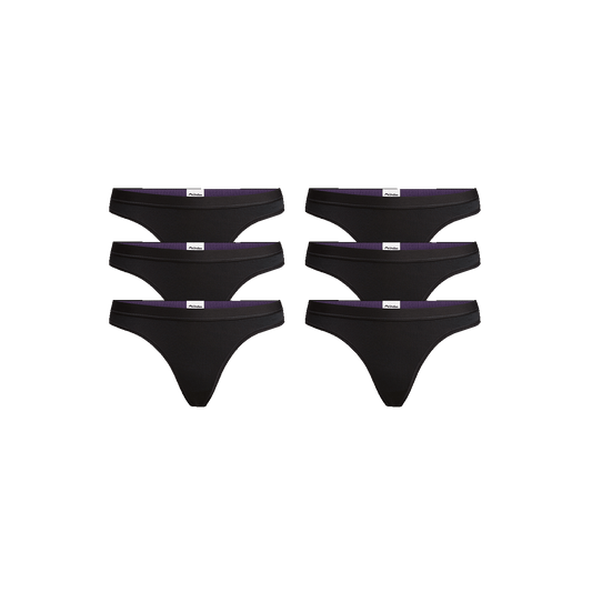 UltraModal™ Core Thong 6-Pack | Black