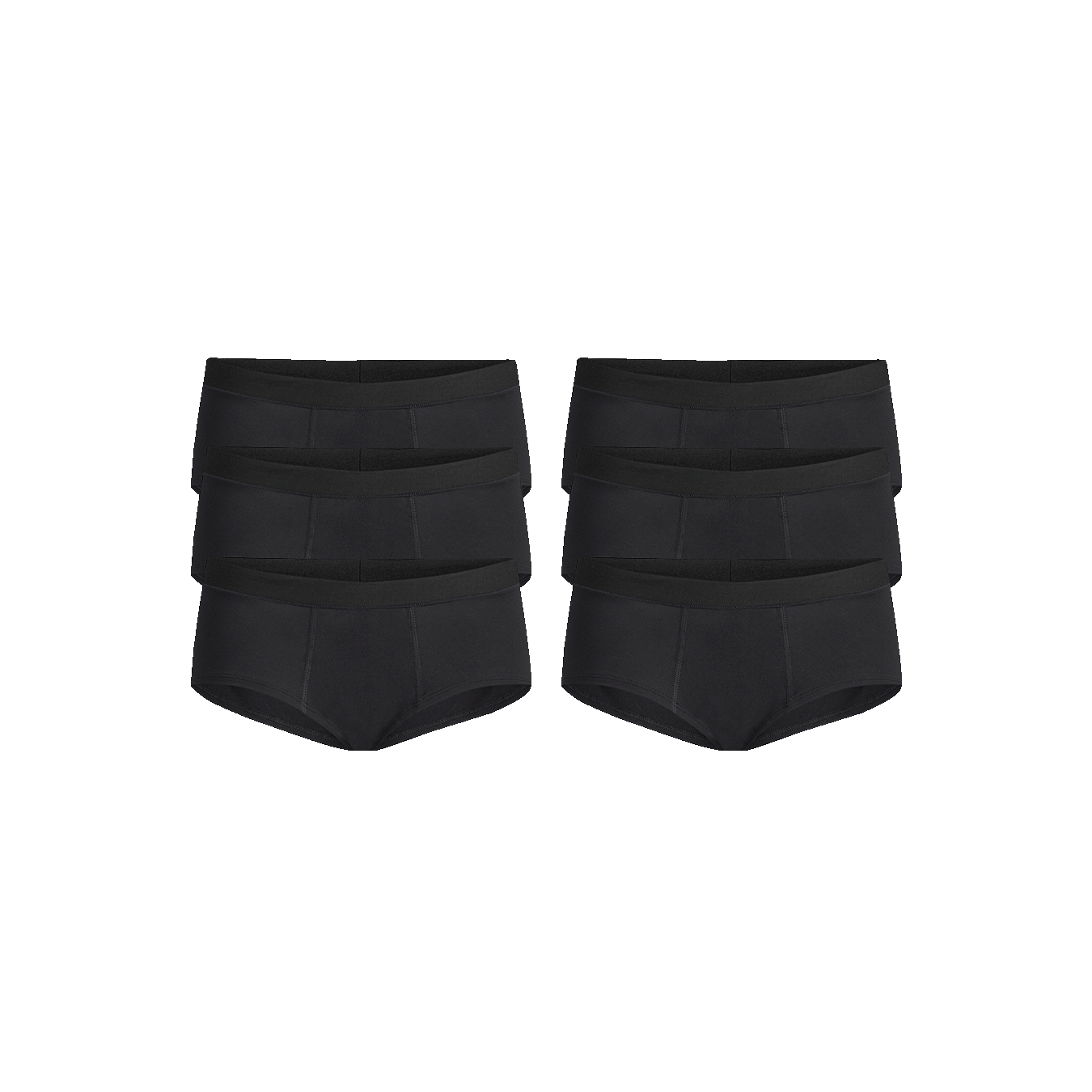 FeelFree Cheeky Brief 6-Pack | Black