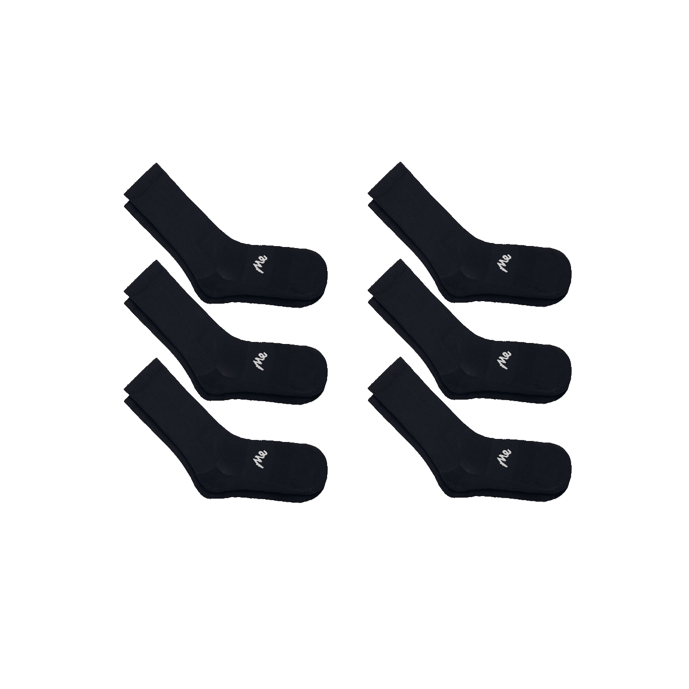 Crew Sock 6-Pack | Black