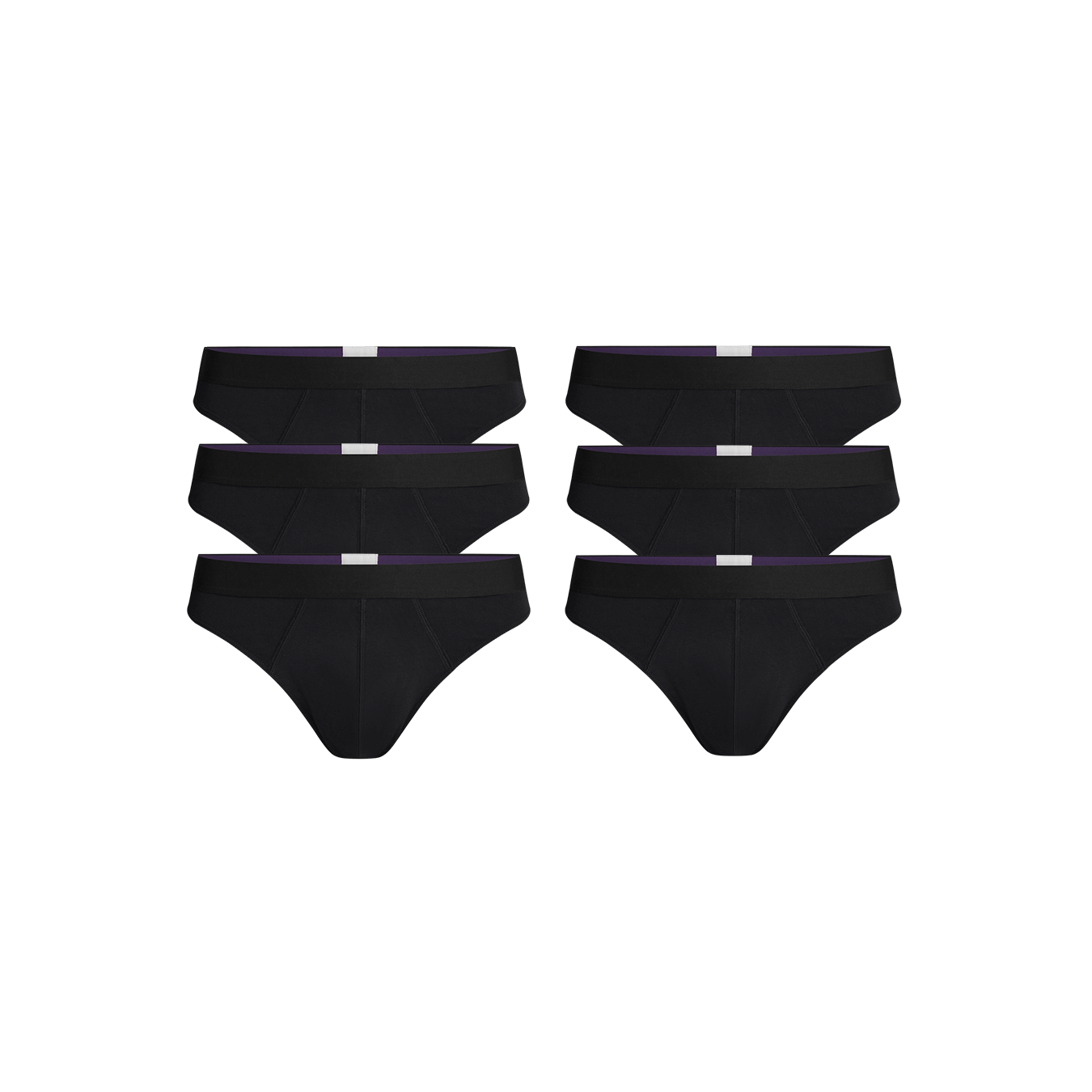 Pouch Front Thong 6-Pack | Black