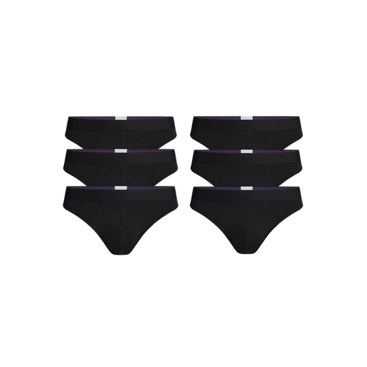 Pouch Front Thong 6-Pack | Black