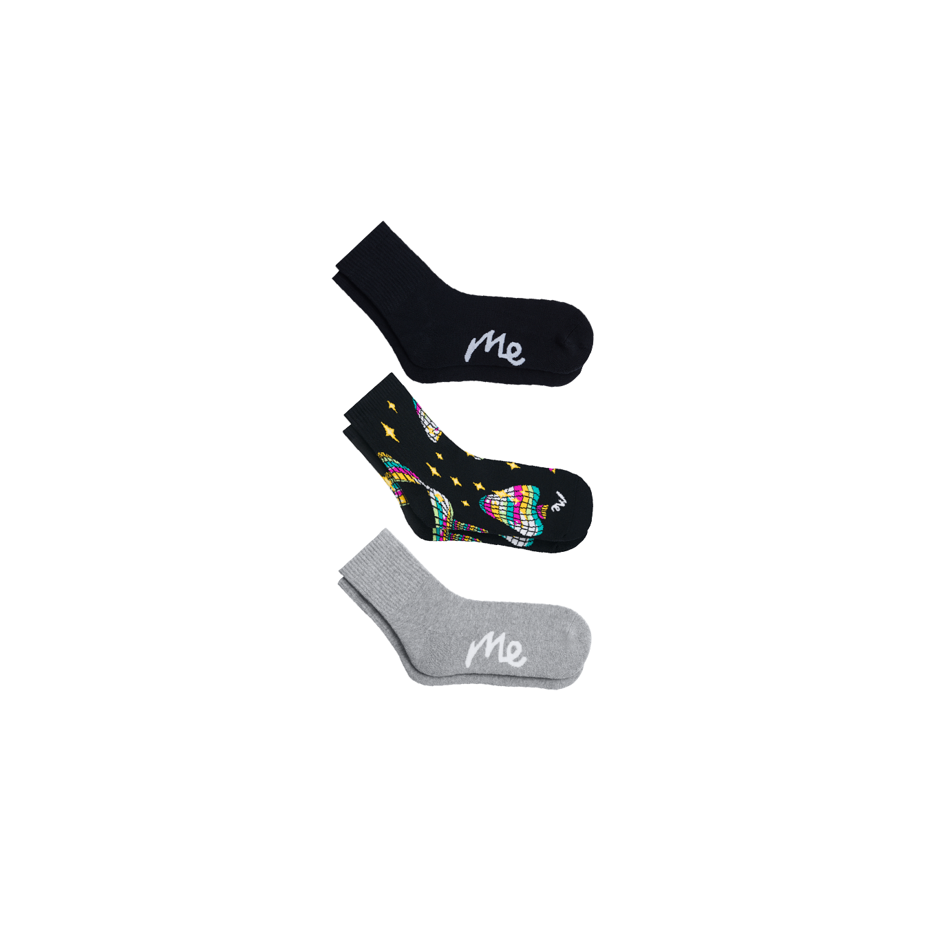 Quarter Sock 3-Pack | Disco Shrooms Pack