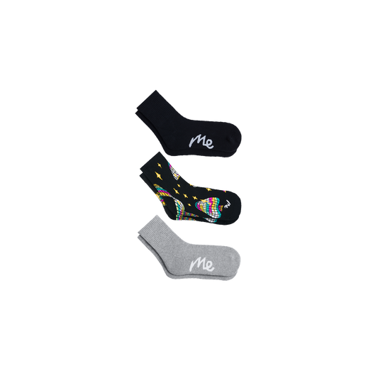 Quarter Sock 3-Pack | Disco Shrooms Pack