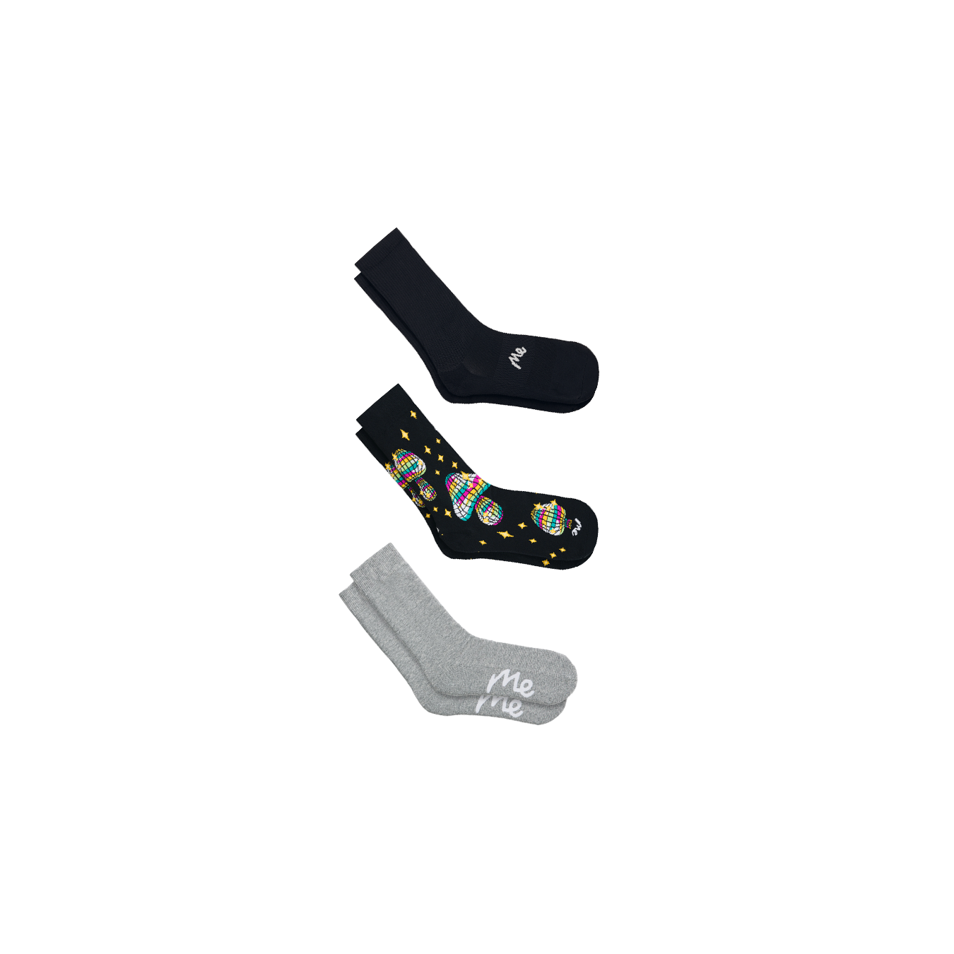 Crew Sock 3-Pack | Disco Shrooms Pack