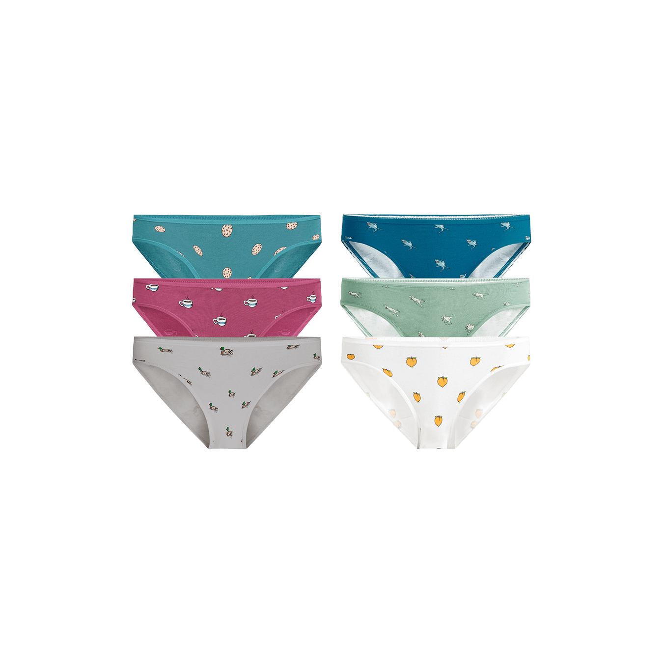 Stretch Cotton Bikini 6-Pack | Cotton Adventurous Pack