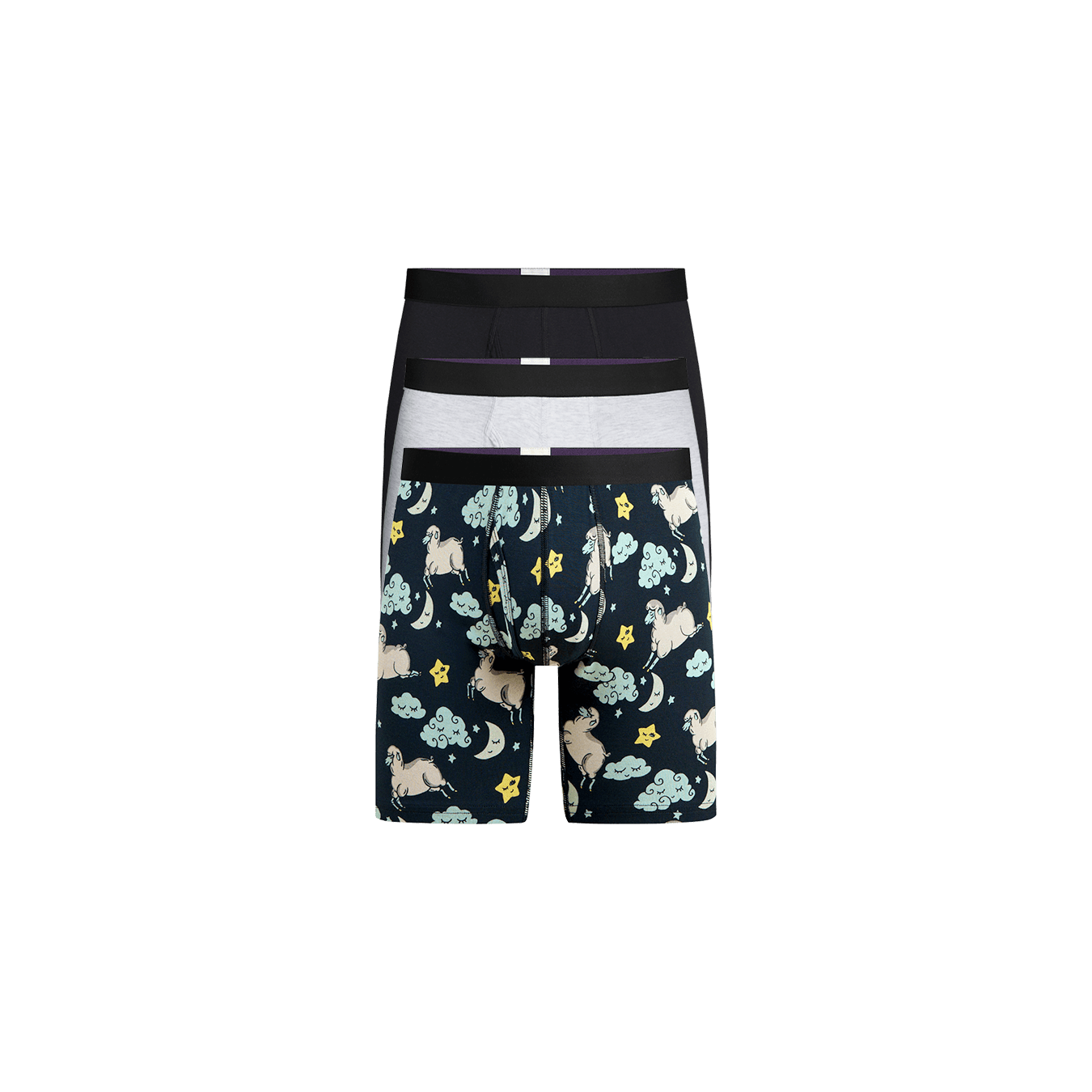 Long Boxer Brief w/ Fly 3-Pack | Sound Ashleep Pack