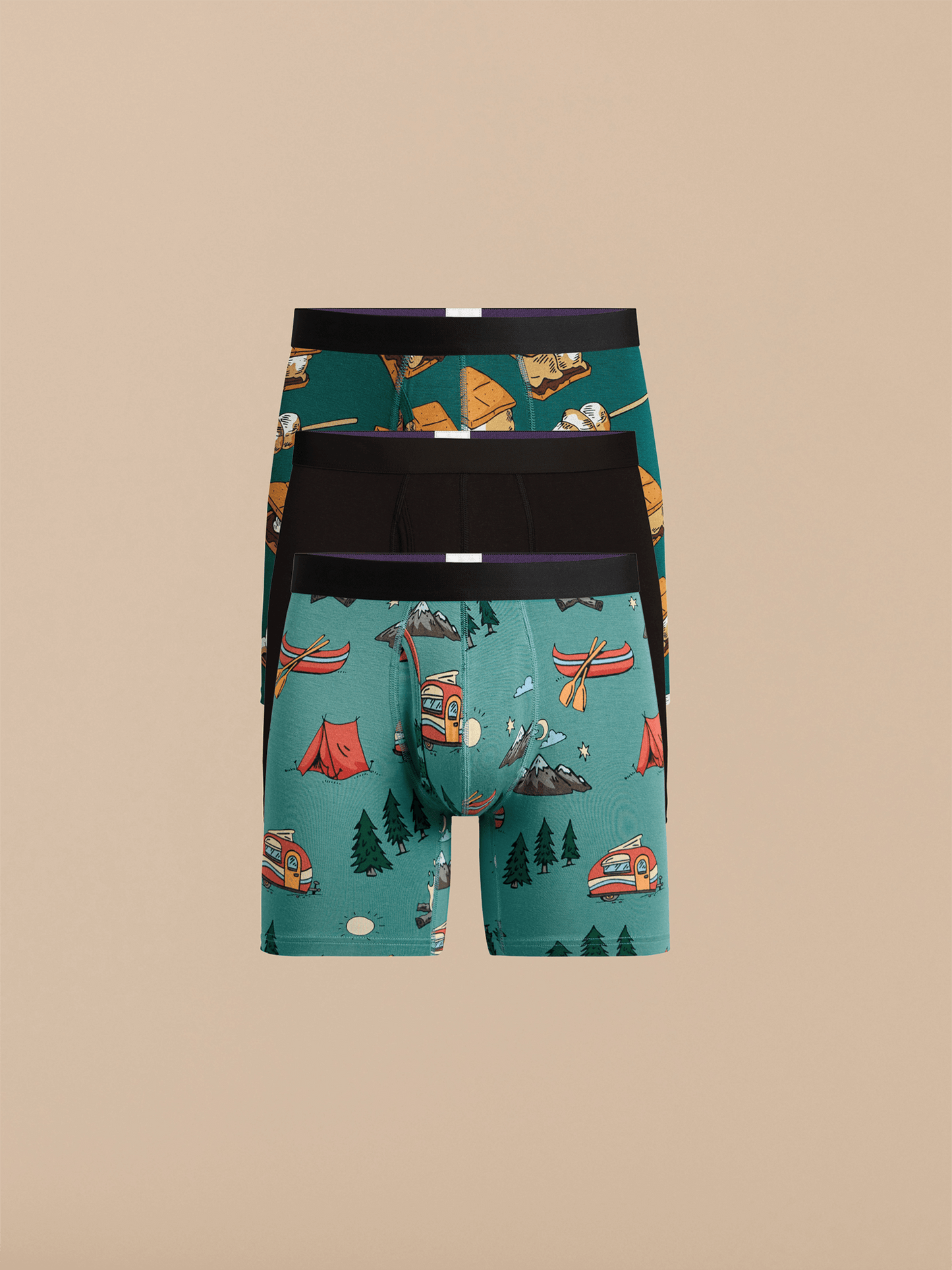 Boxer Brief w/ Fly 3-Pack | Campin' Out Pack