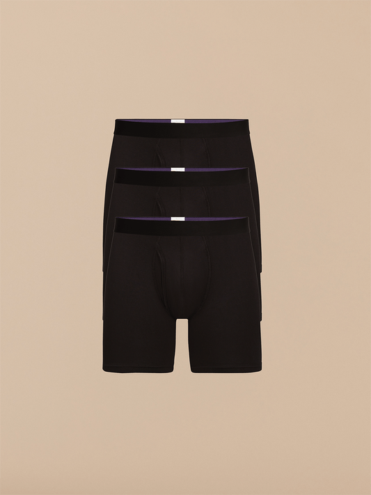 The Ball Caddy™ Boxer Brief w/ Fly 3-Pack | Black