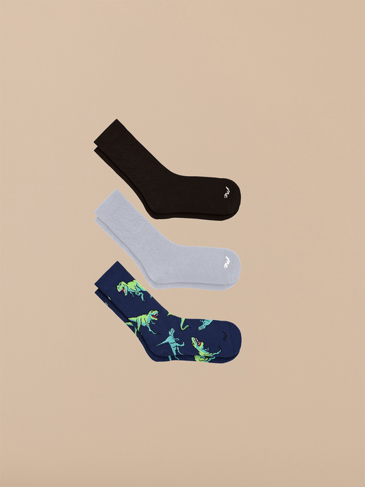 UltraModal™ Crew Sock 3-Pack | T-Rexin Pack