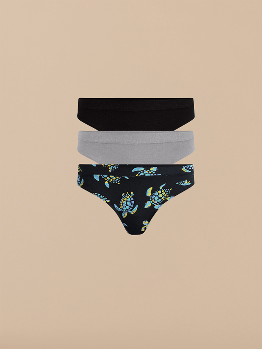 UltraModal™ FeelFree Thong 3-Pack | Turtley Awesome Pack