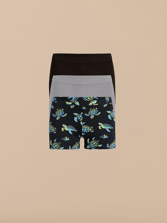 UltraModal™ FeelFree Boyshort 3-Pack | Turtley Awesome Pack