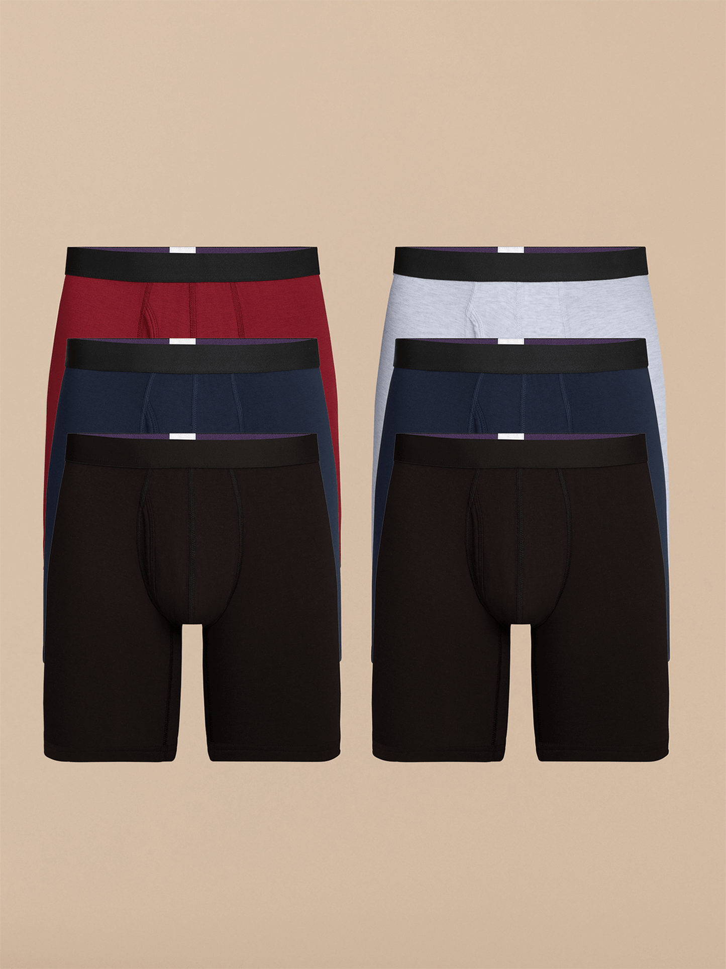 Long Boxer Brief w/ Fly 6-Pack | Classic Pack