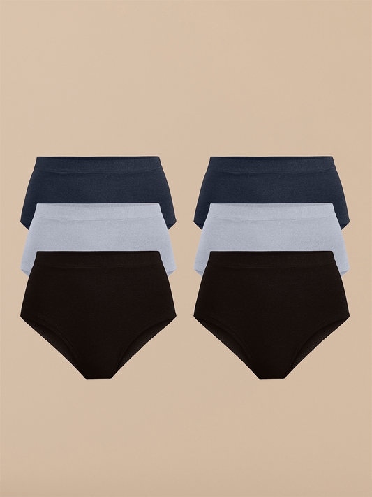 FeelFree High-Waisted Cheeky 6-Pack | Classic Pack