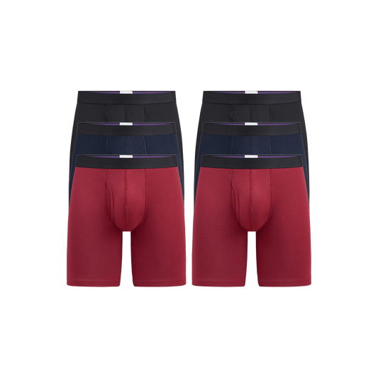 The Ball Caddy™ Long Boxer Brief w/ Fly 6-Pack | Classic Pack