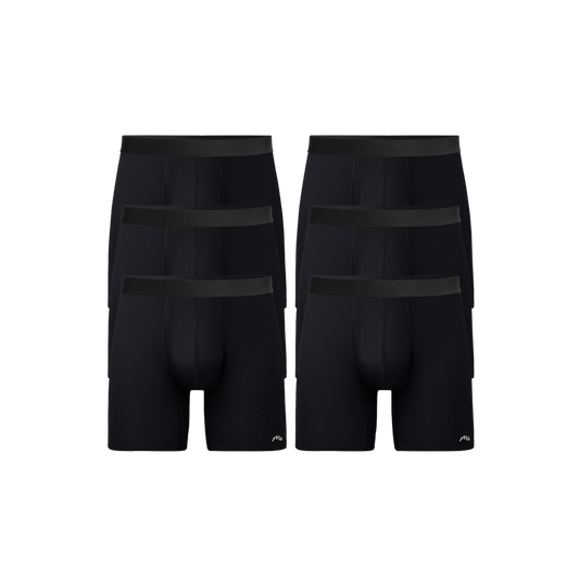 Breathe Ball Caddy™ Boxer Brief w/ Fly 6-Pack | Black Pack