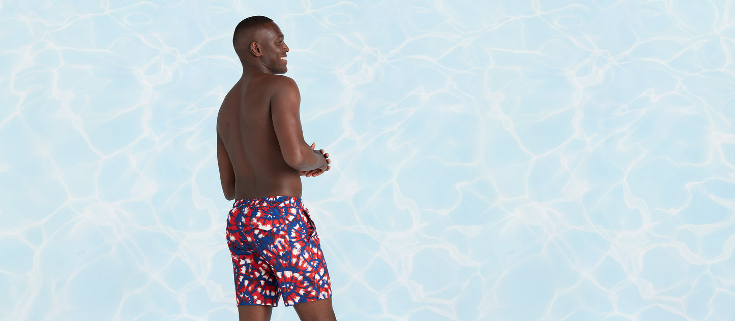 8" Swim Trunk 1.0 | Americana Tie Dye