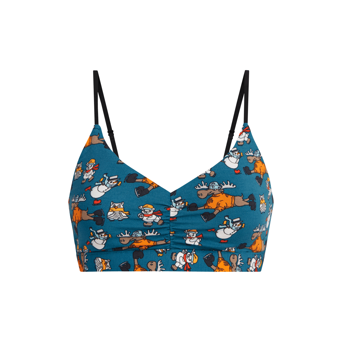 FeelFree Ruched Bralette | Animals on Ice