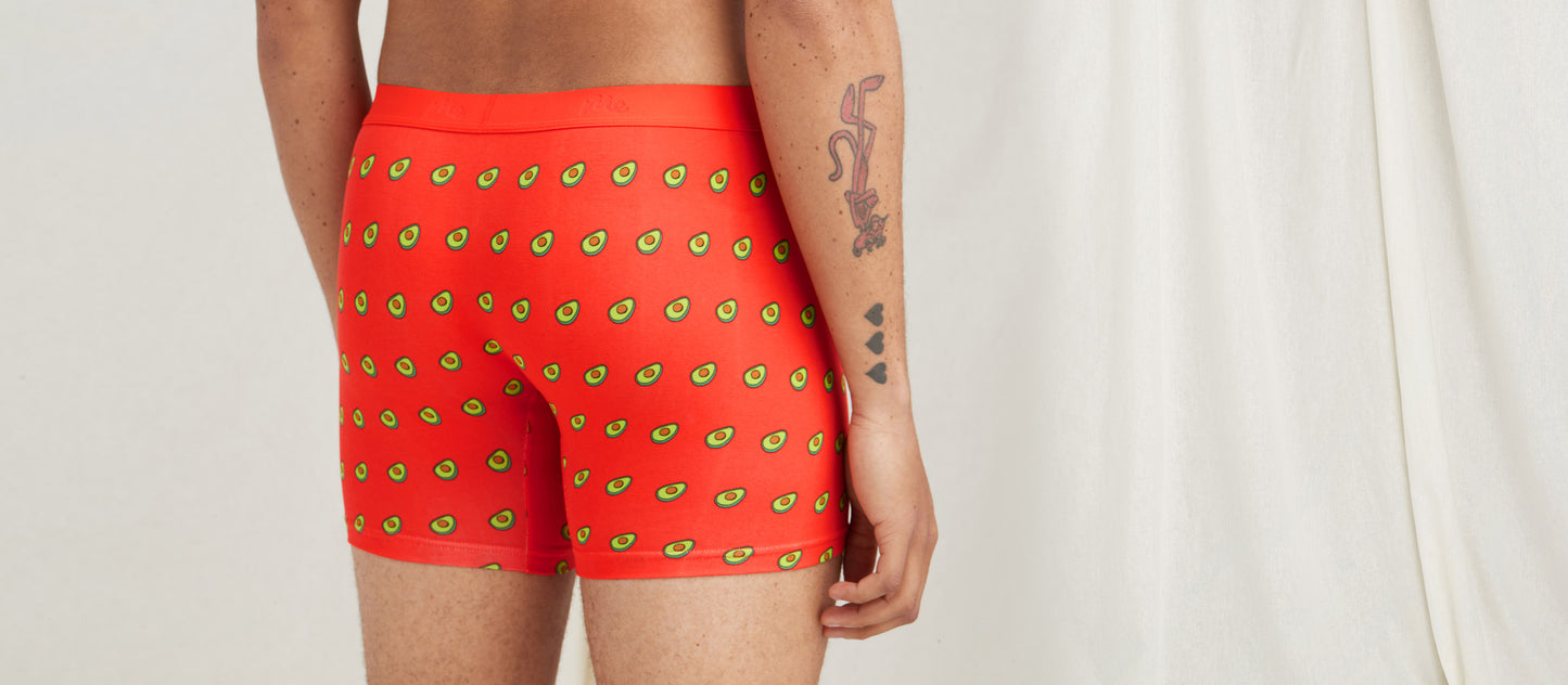 Stretch Cotton Boxer Brief w/ Fly | Avocados