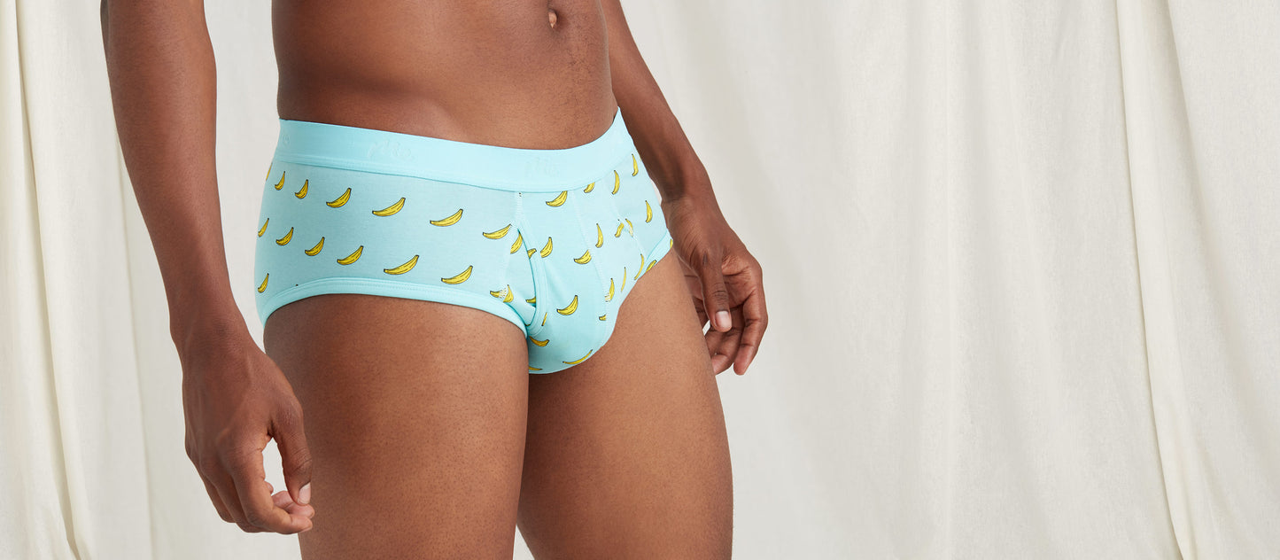 Stretch Cotton Brief w/ Fly | Go Bananas