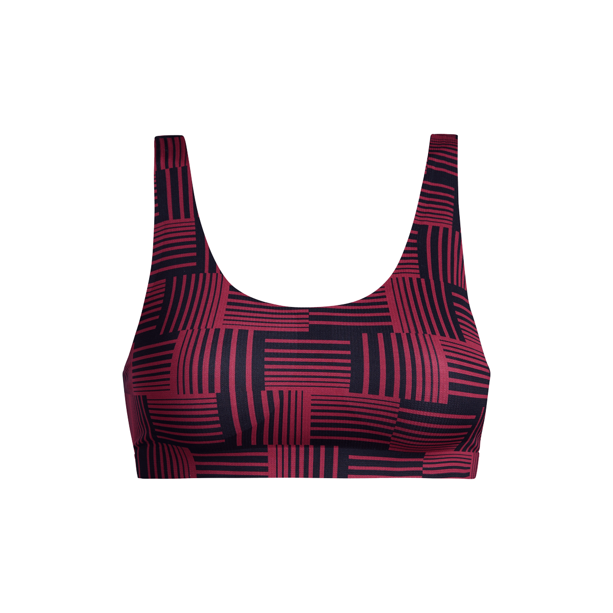 MoveMe Scoop Bralette | Basket Plaid